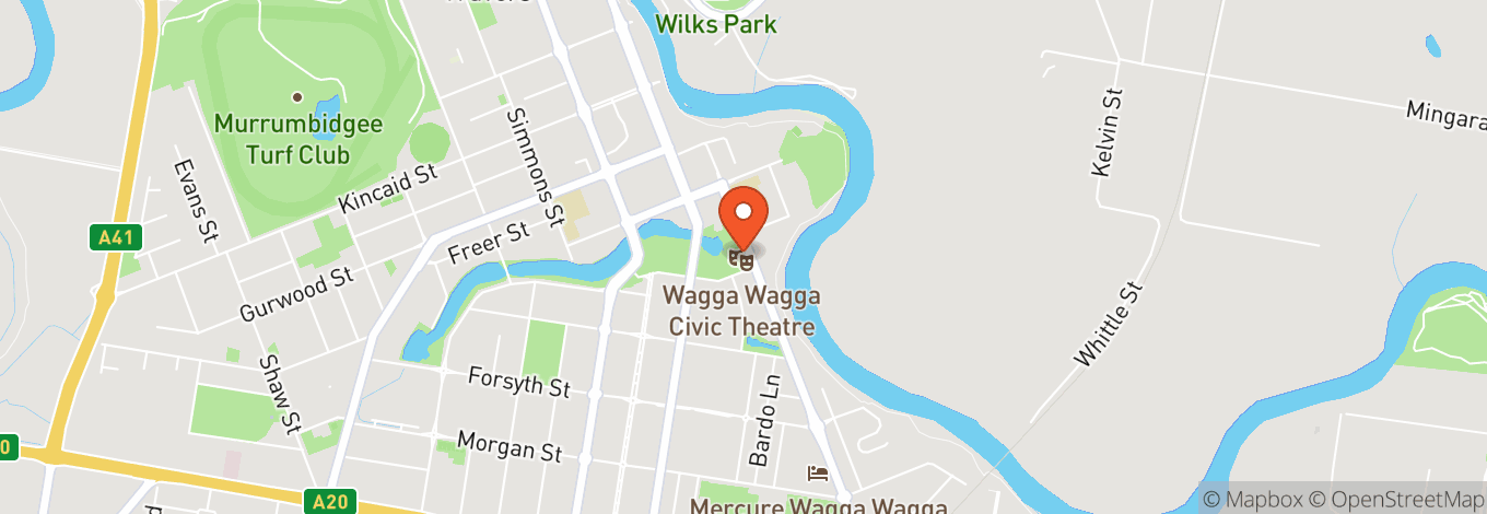 Map of Wagga Wagga Civic Theatre