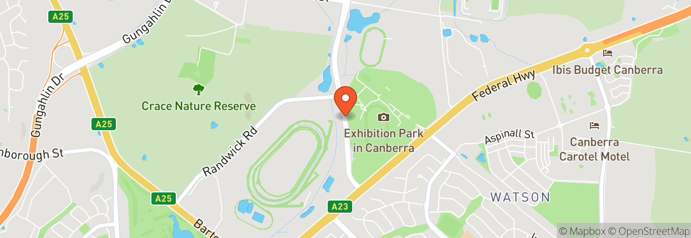 Map of Canberra Showground