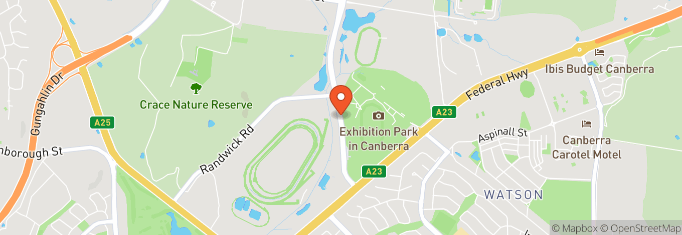 Map of Canberra Showground