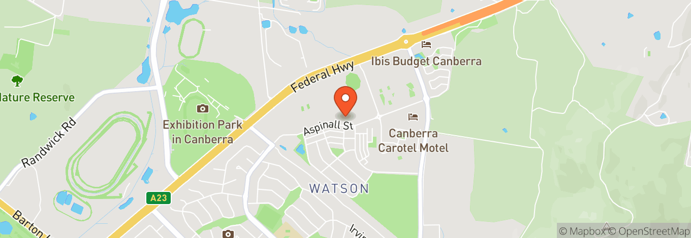 Map of Canberra Potters