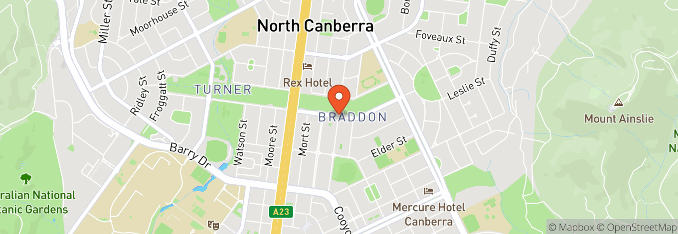 Map of Multiple Venues (Braddon)