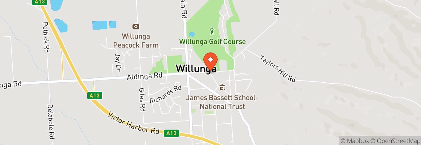 Map of The Willunga Public Golf Course