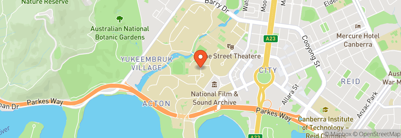 Map of Fellows Oval Anu