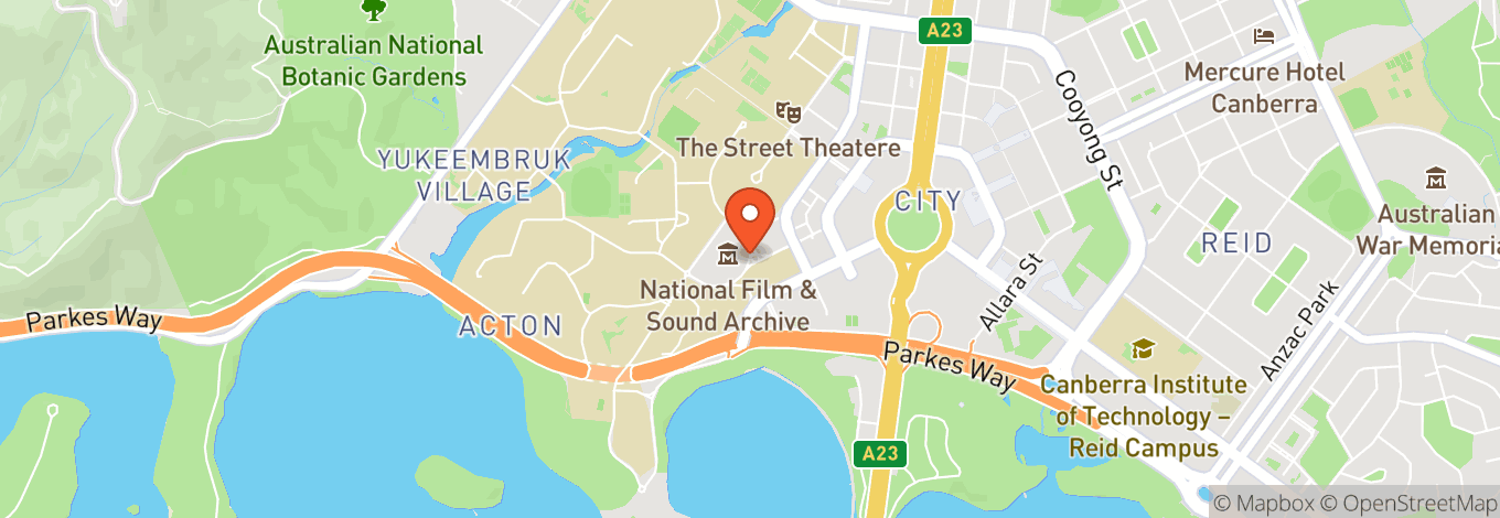 Map of National Film And Sound Archive Of Australia (Nfsa)