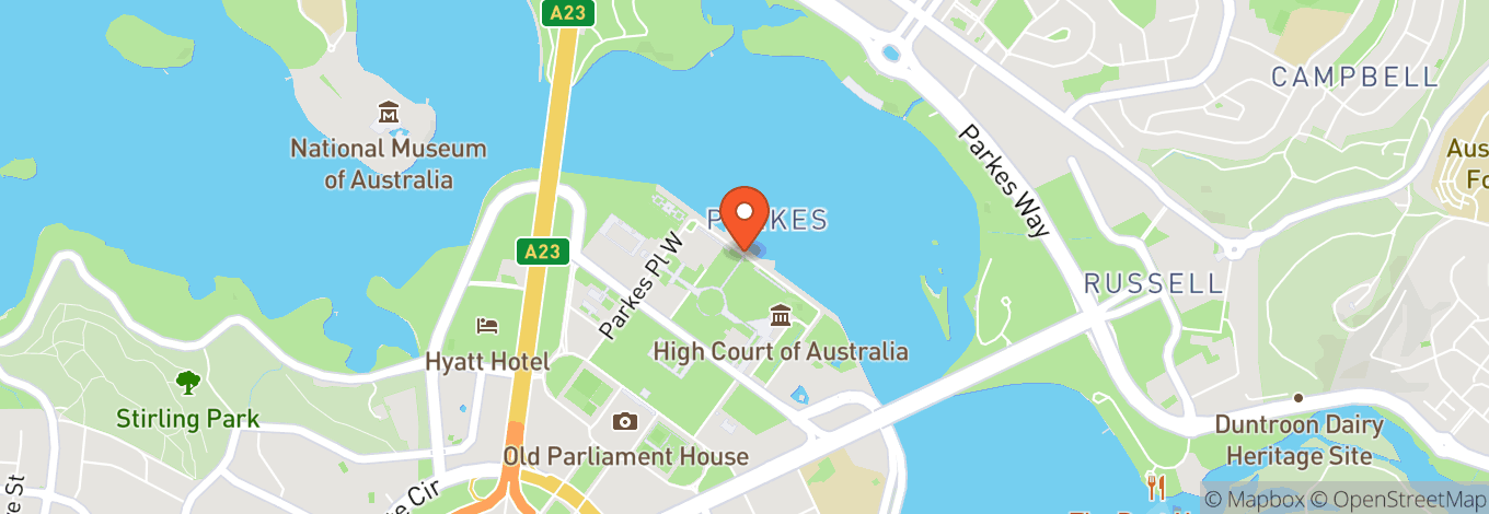 Map of Patrick White Lawns Canberra