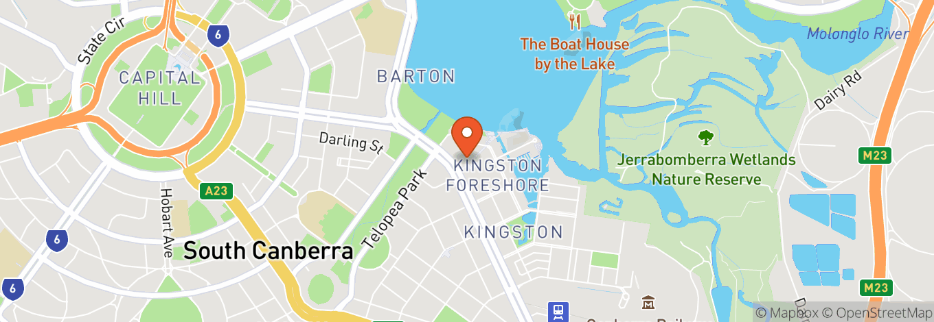 Map of Canberra Glassworks
