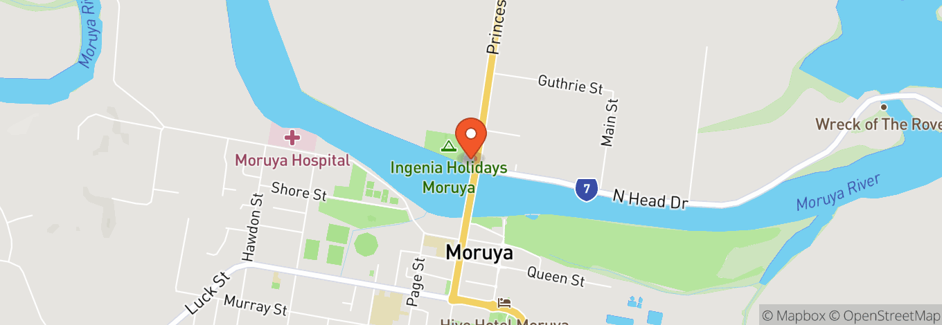 Map of Moruya Waterfront Hotel