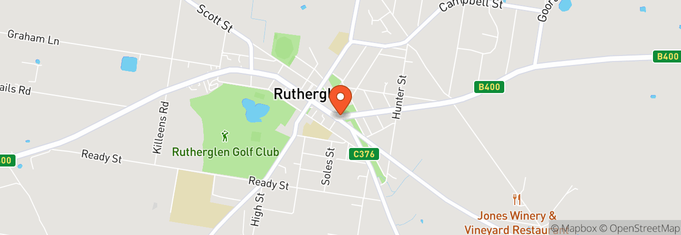 Map of Various Venues - Rutherglen