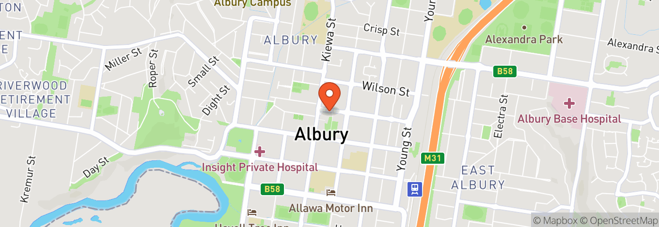 Map of Albury Entertainment Centre