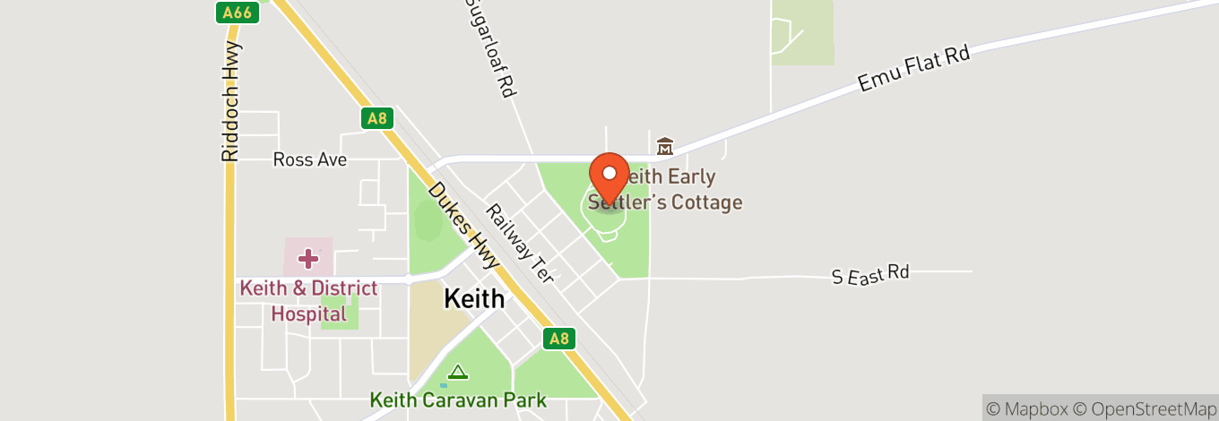 Map of Keith Showgrounds
