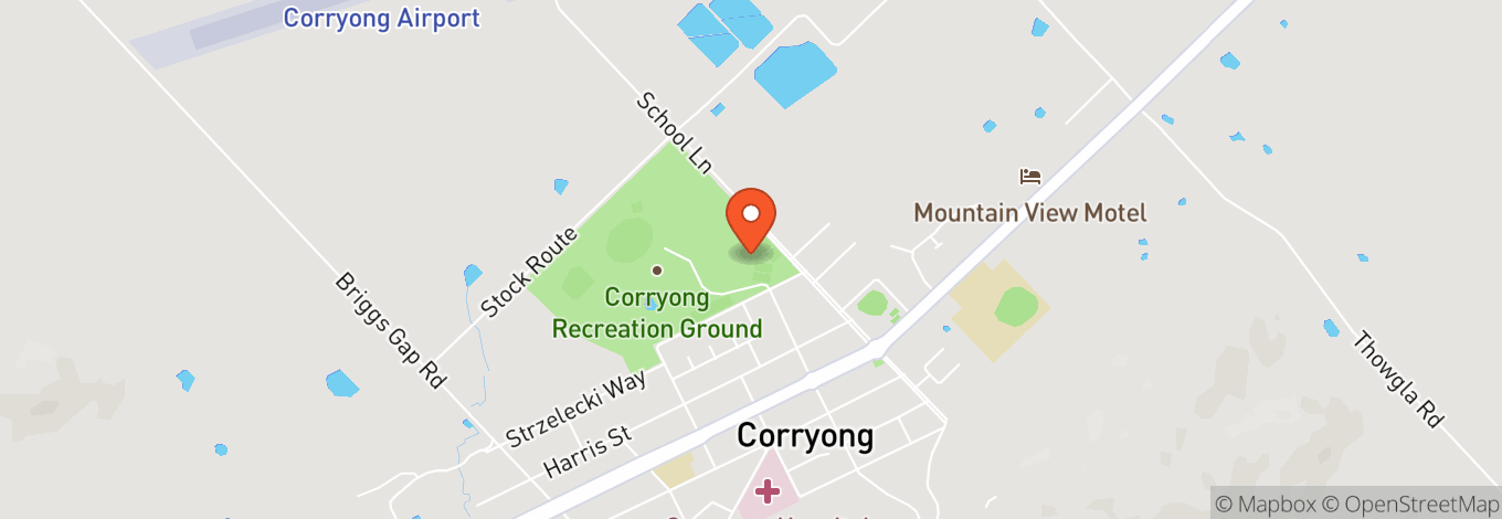 Map of Corryong Recreation Reserve
