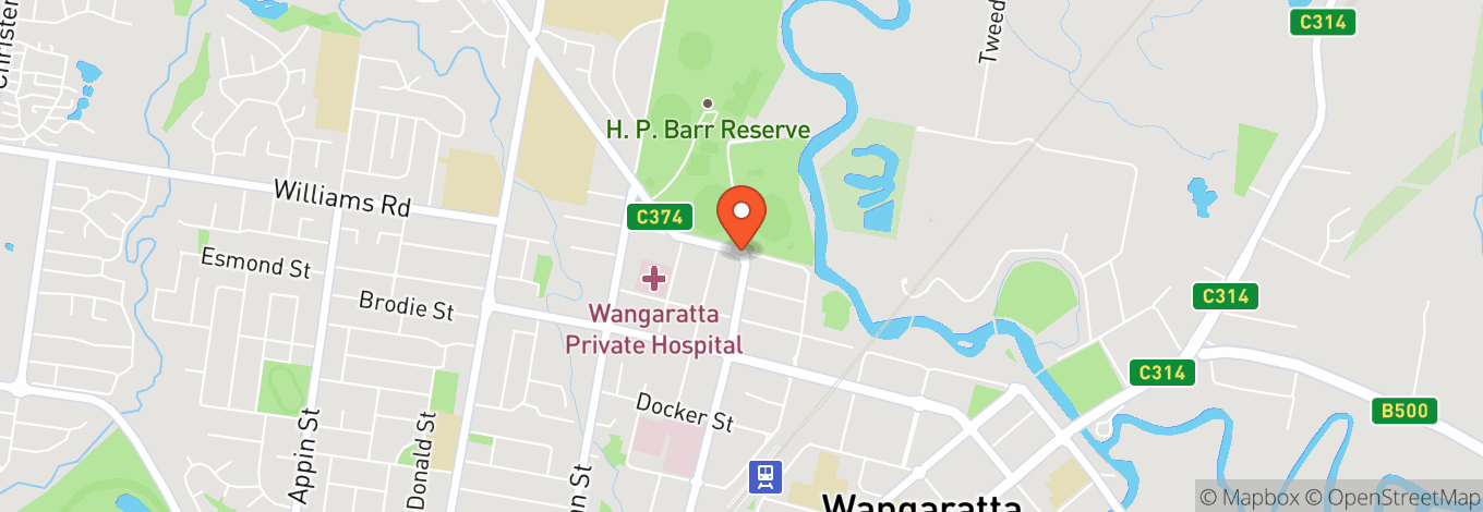 Map of Wangaratta Showgrounds