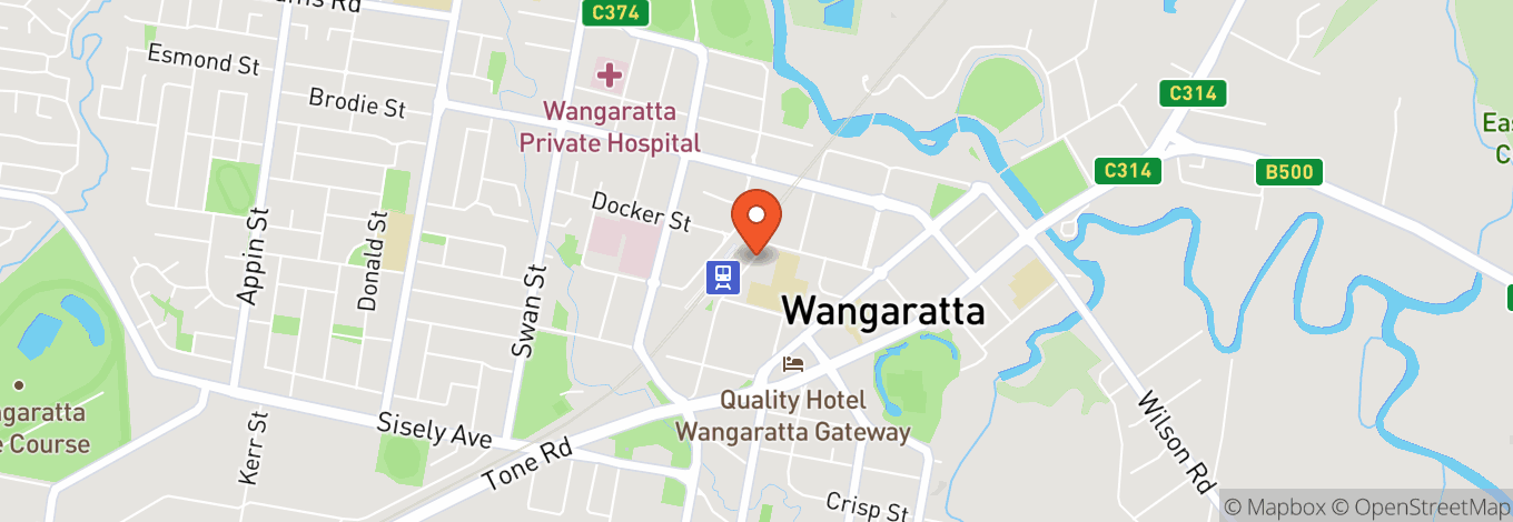 Map of The Railyard Wangaratta