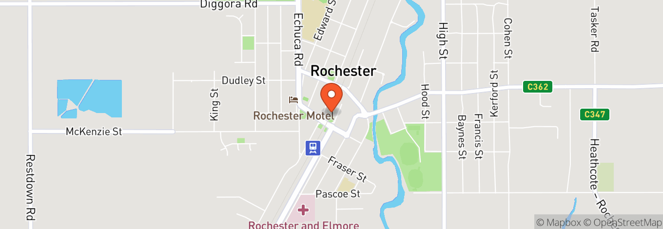 Map of Rochester Shire Hall