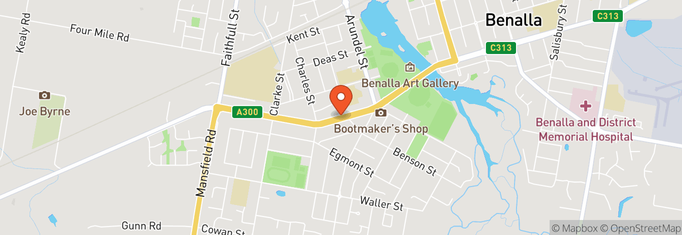 Map of Benalla Showgrounds