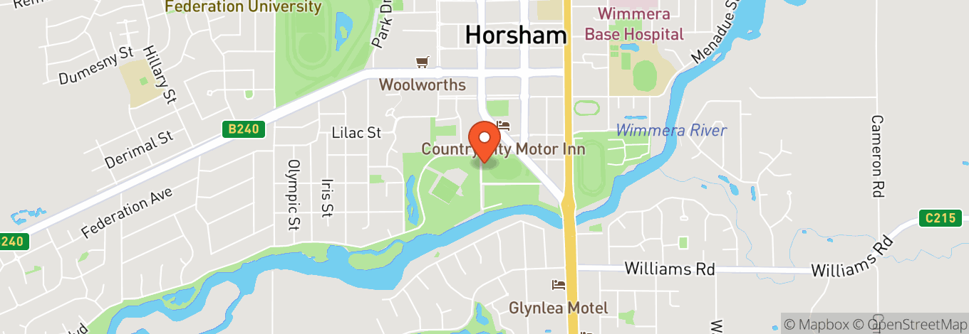 Map of Horsham City Oval