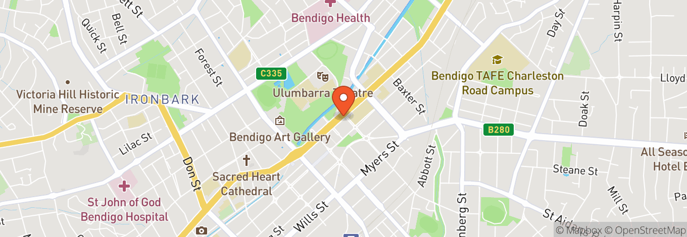 Map of Star Bar Bendigo