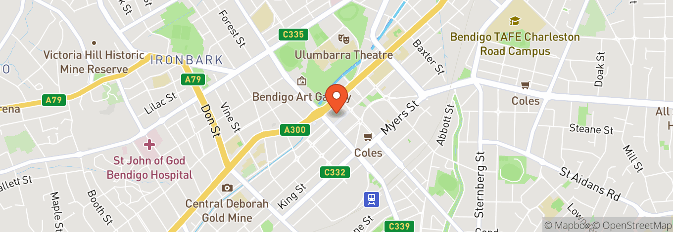 Map of Bendigo Records