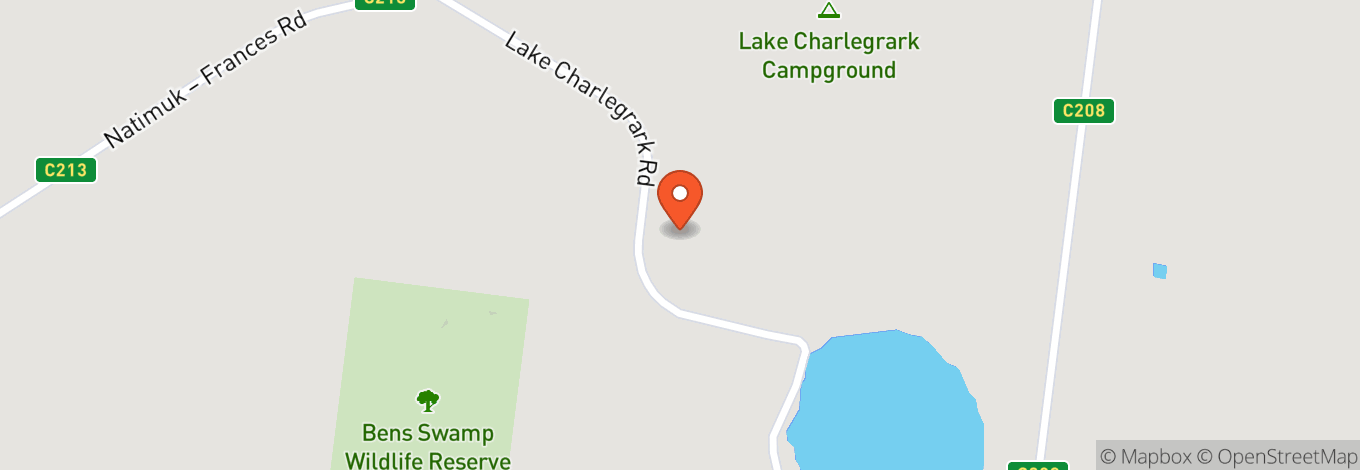 Map of Lake Charlegrark Caravan Park