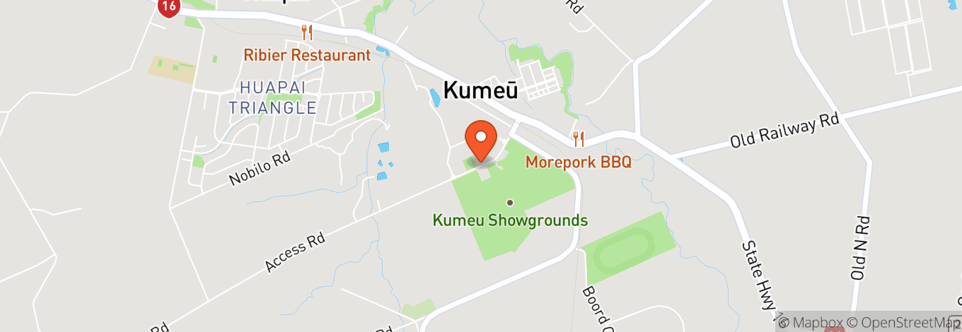 Map of Kumeu Showgrounds