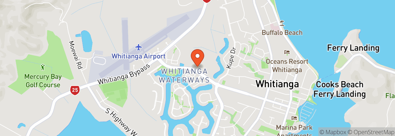 Map of Whitianga Waterways