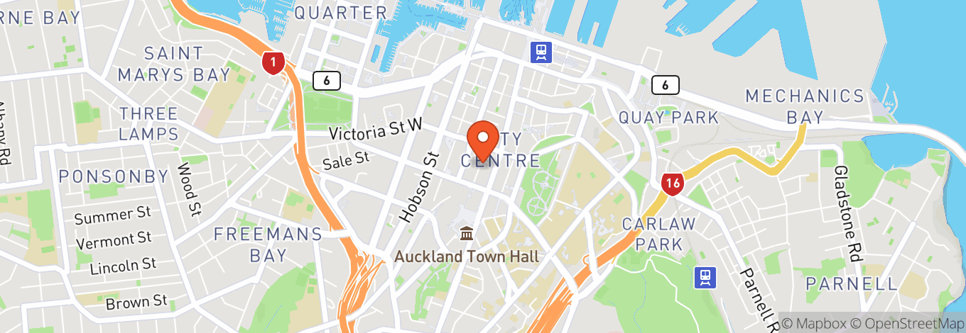 Map of Bar 101 Auckland