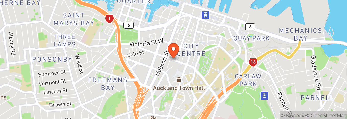 Map of Auckland Arts Festival