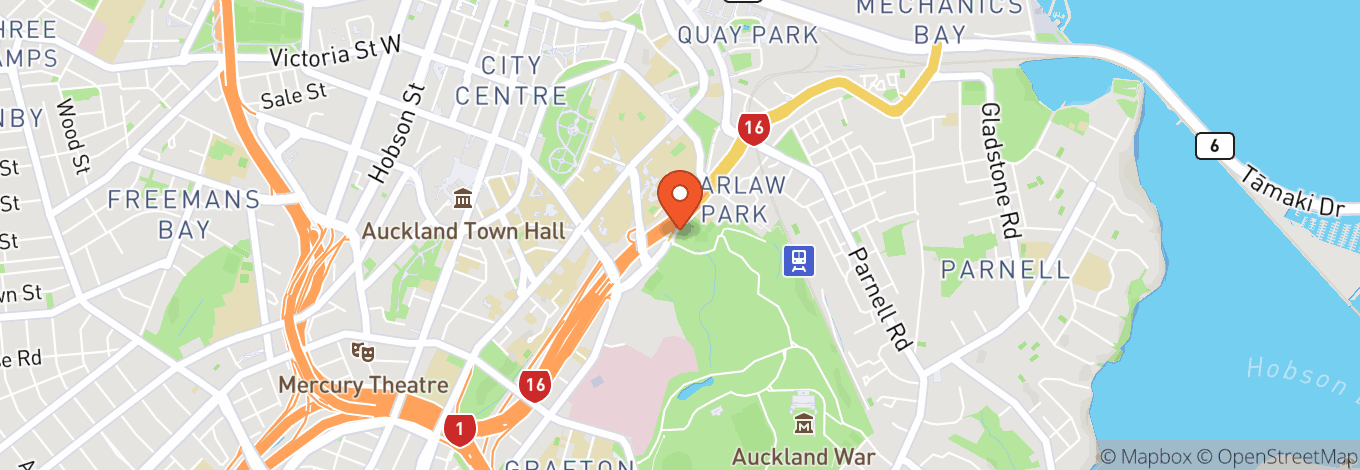 Map of Next Gen Auckland Domain