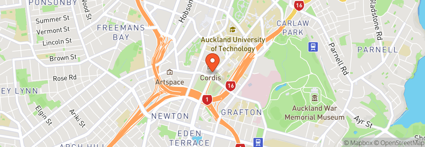 Map of Symonds Street