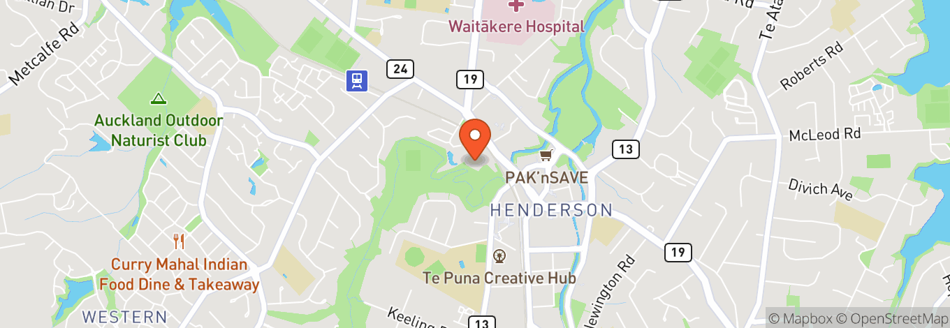 Map of Corban Estate Arts Centre