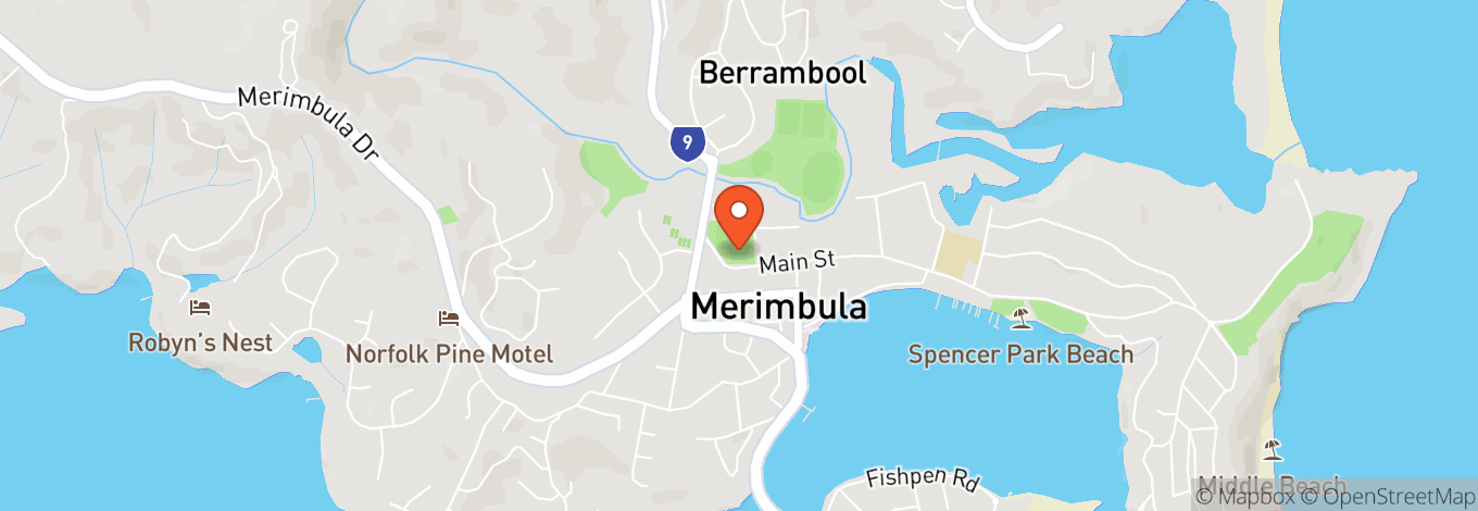 Map of Club Sapphire Merimbula