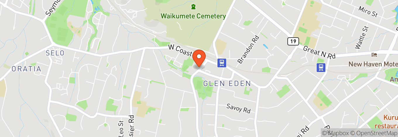 Map of Glen Eden Playhouse Theatre