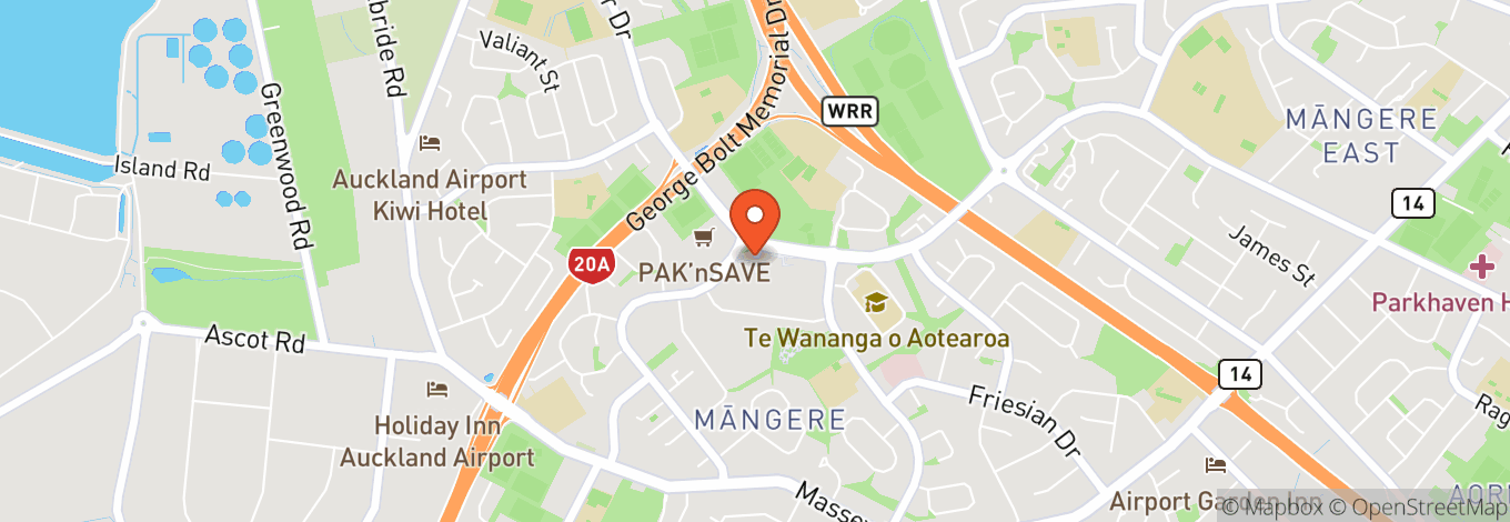 Map of Mangere Arts Centre