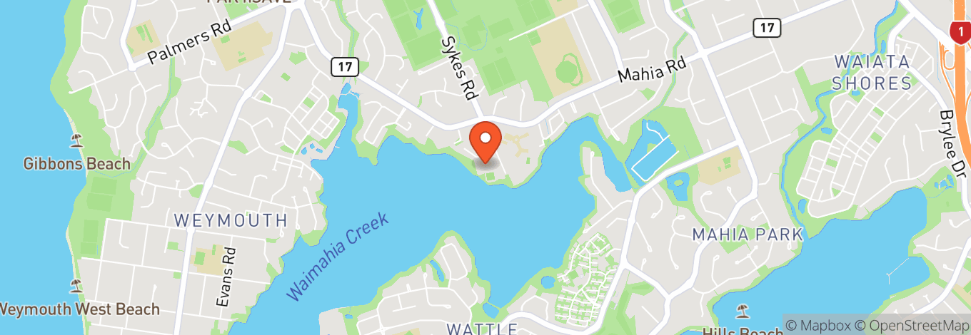 Map of Weymouth Cosmopolitan Sports Club Inc.