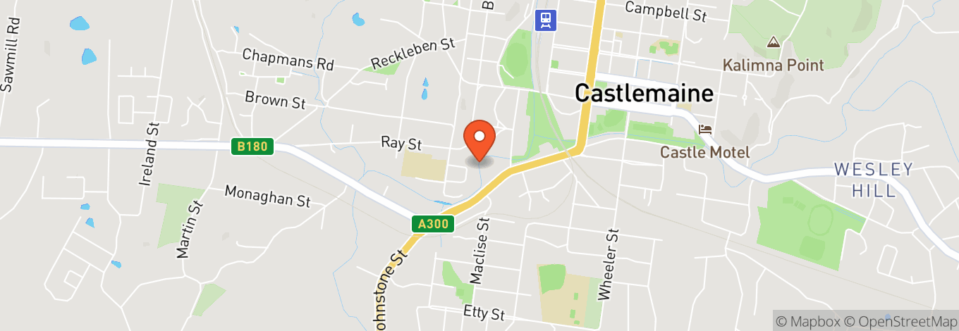 Map of Camp Reserve Castlemaine