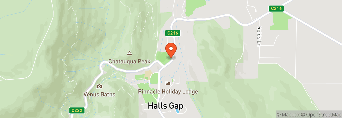 Map of Halls Gap Recreation Reserve