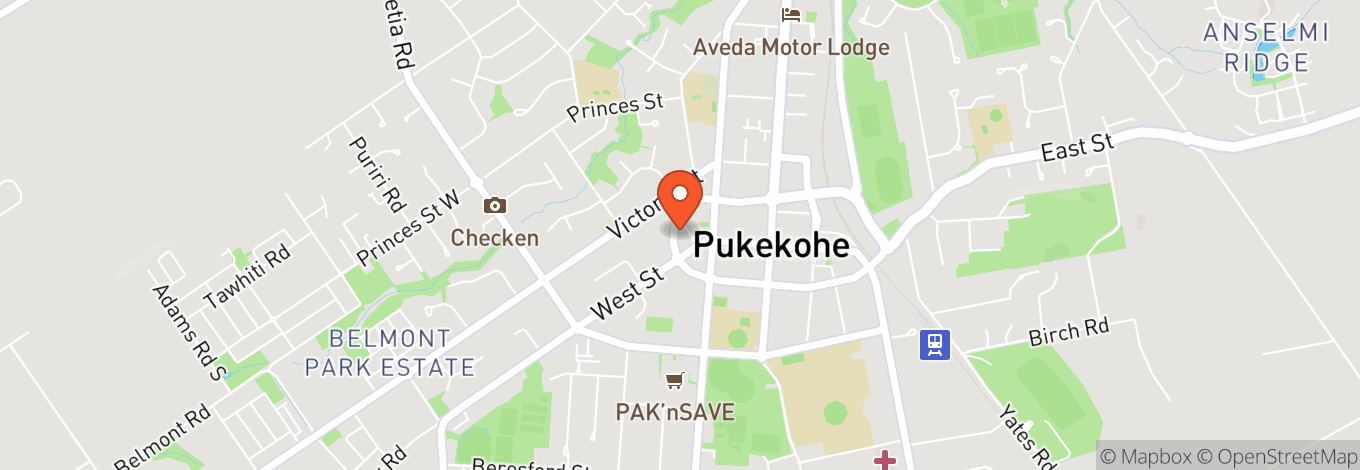 Map of Pukekohe Performing Arts