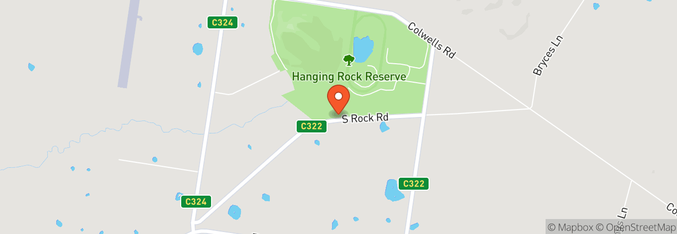 Map of Hanging Rock
