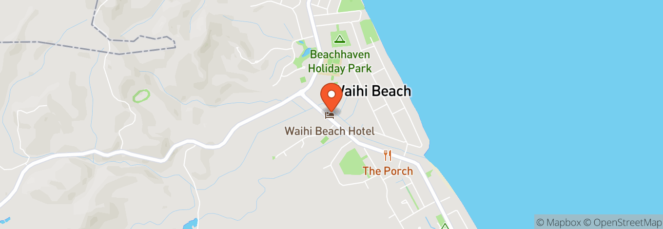 Map of Waihi Beach Hotel