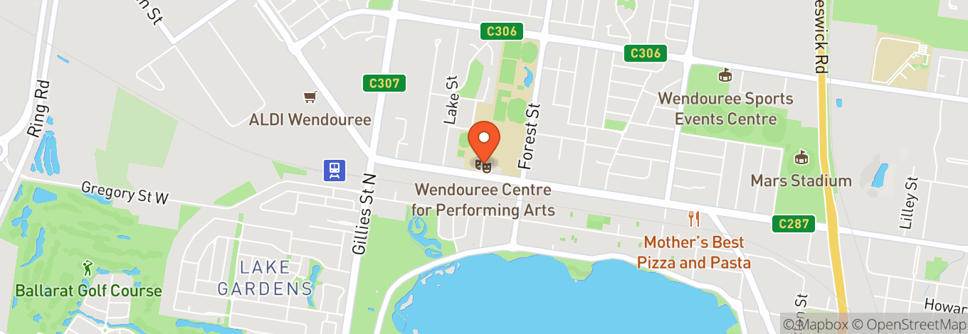 Map of Wendouree Centre For The Performing Arts