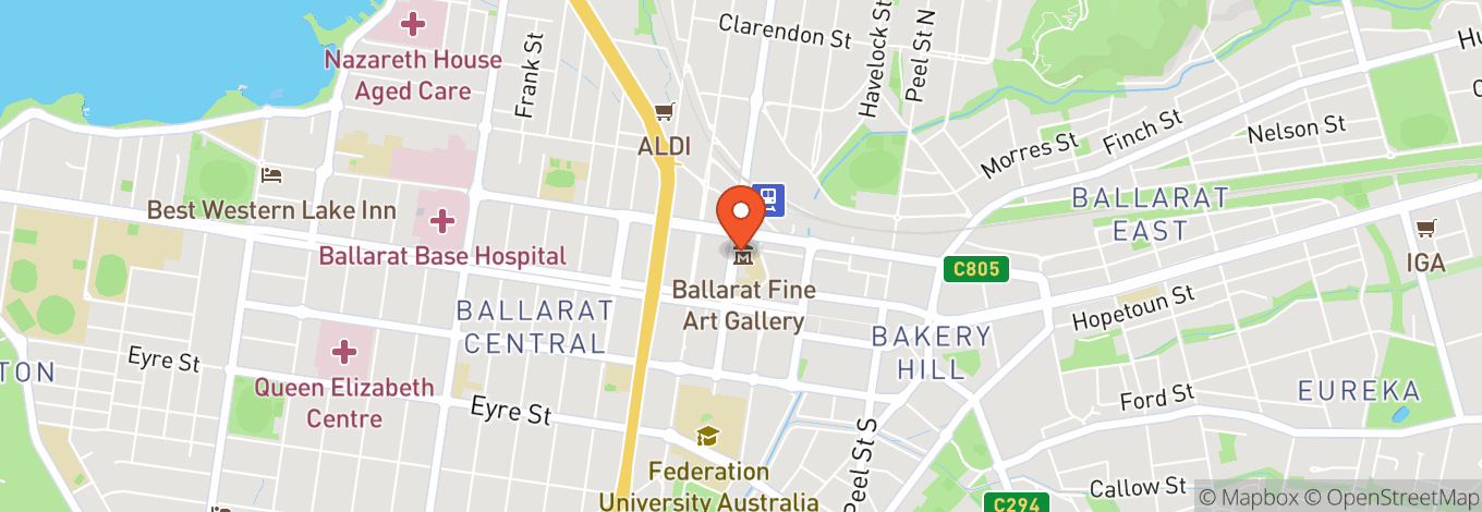 Map of Art Gallery Of Ballarat