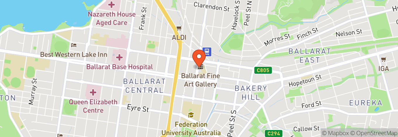 Map of Uptown Ballarat