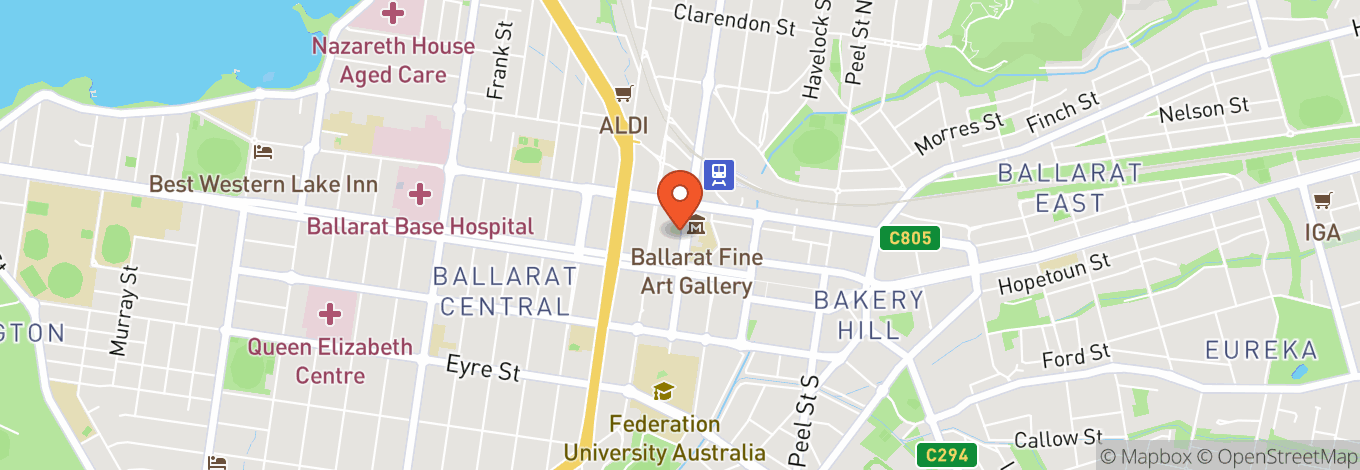 Map of The George Hotel Ballarat