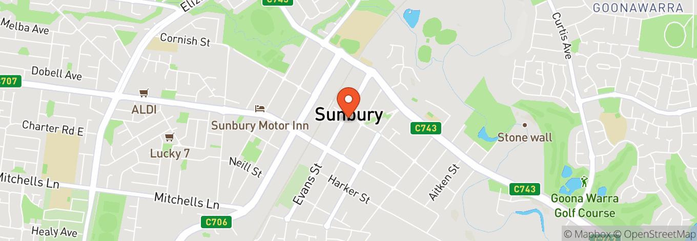 Map of Royal Hotel Sunbury
