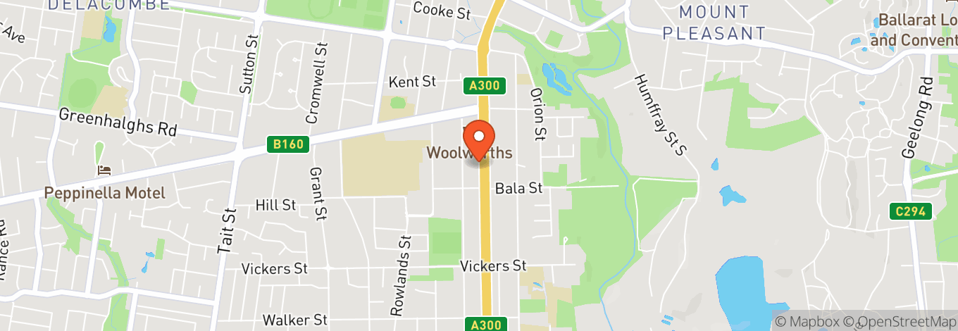 Map of Creswick Town Hall