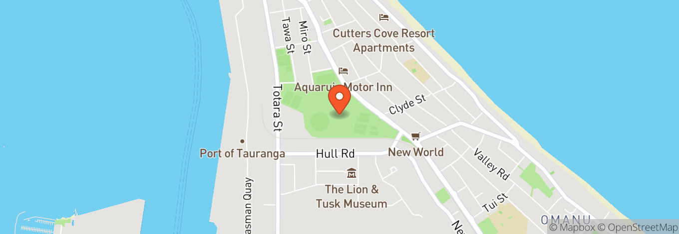 Map of Bay Oval