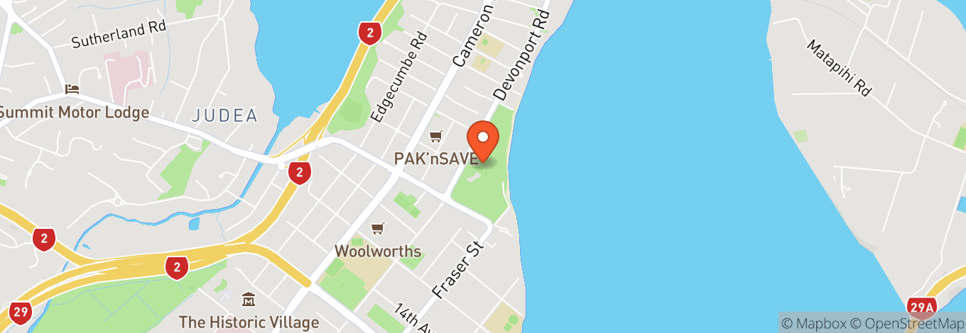 Map of Memorial Park, Tauranga