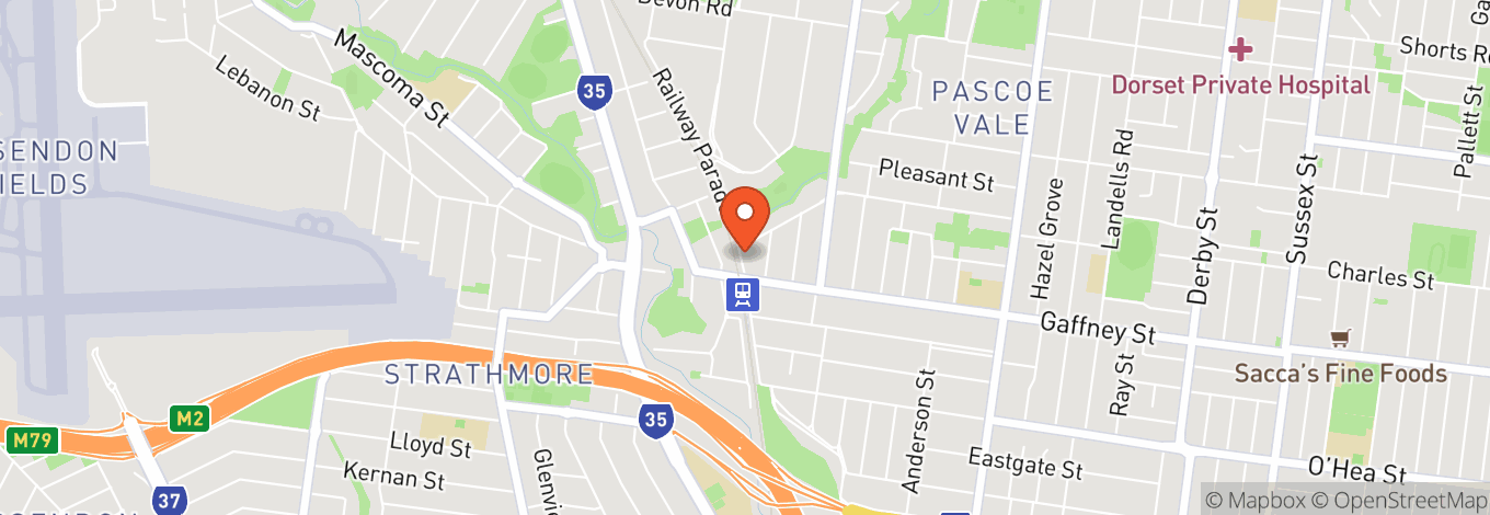 Map of Pascoe Vale Hotel