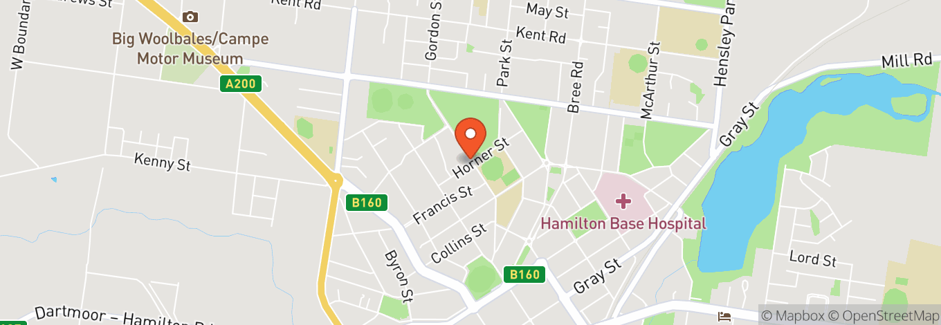 Map of Hamilton Showgrounds