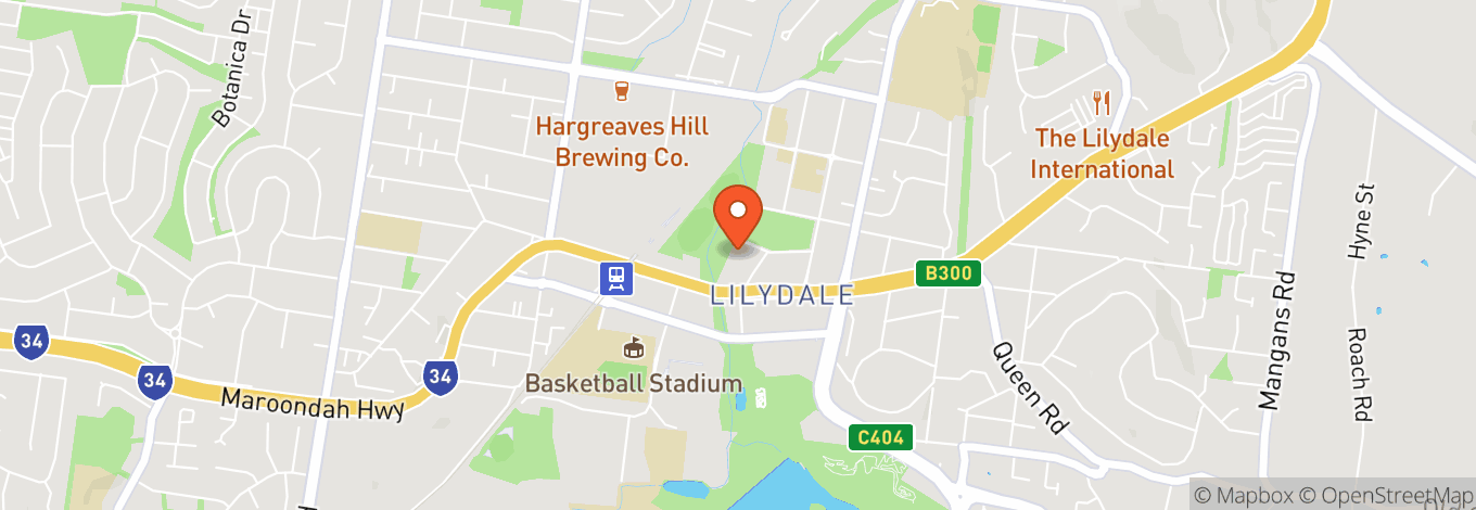 Map of Lilydale Showgrounds